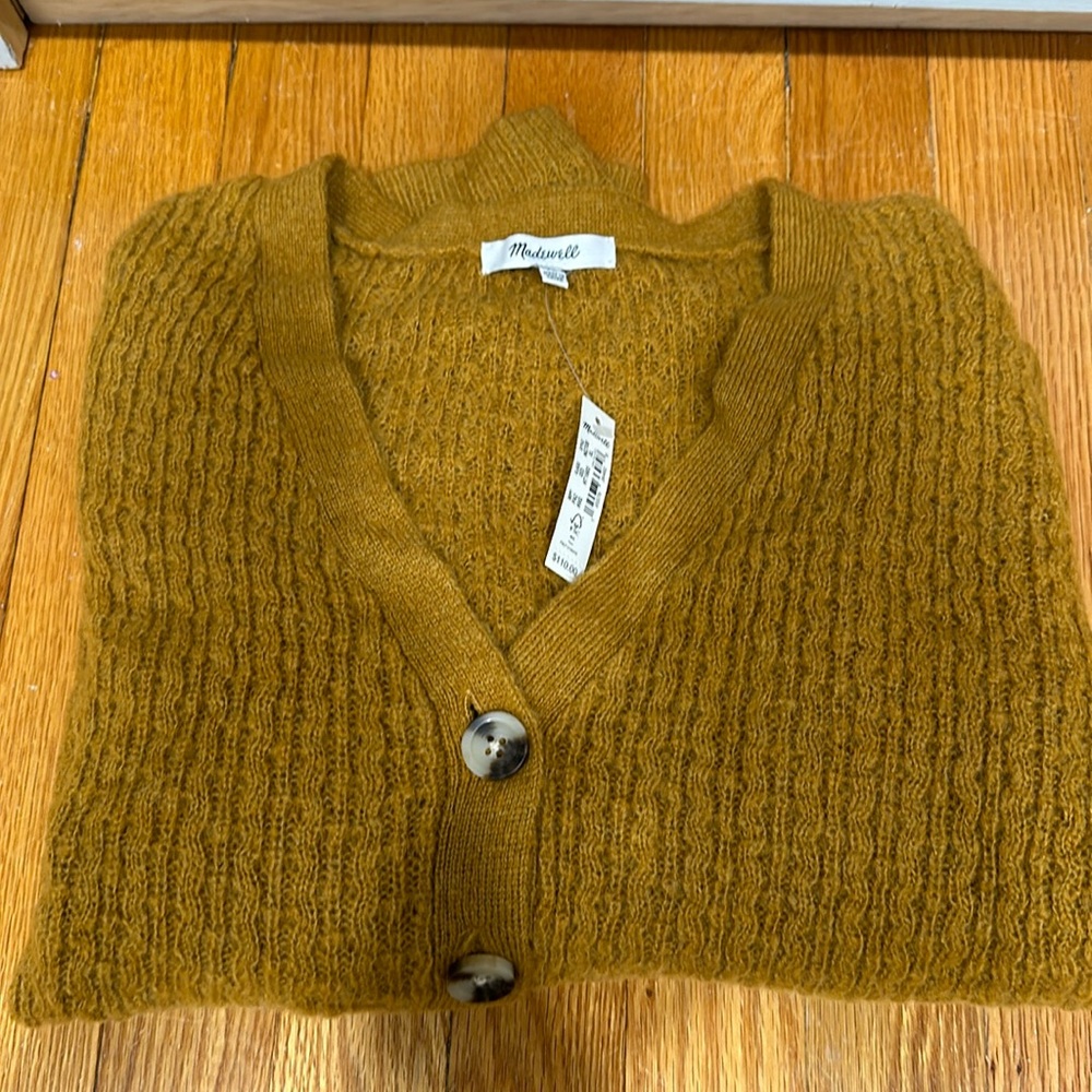 Dark Mustard-orangy sweater/cardigan